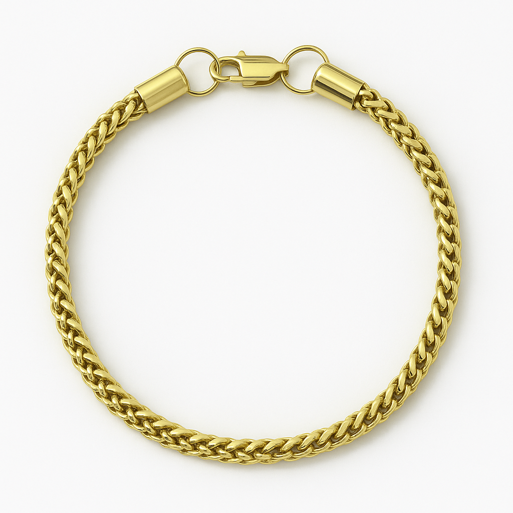PULSERA FRANCO ORO LAMINADO 18K