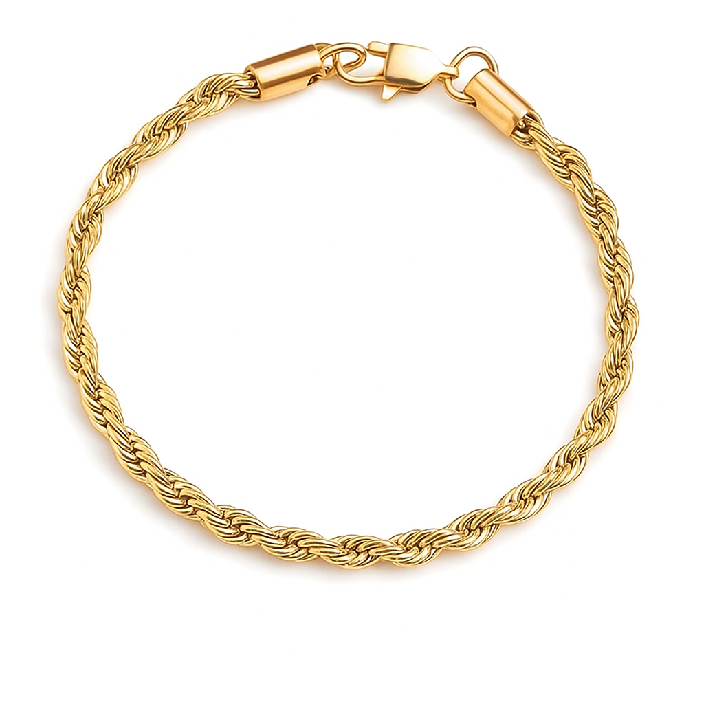 PULSERA LAZO EN ORO LAMINADO 18K