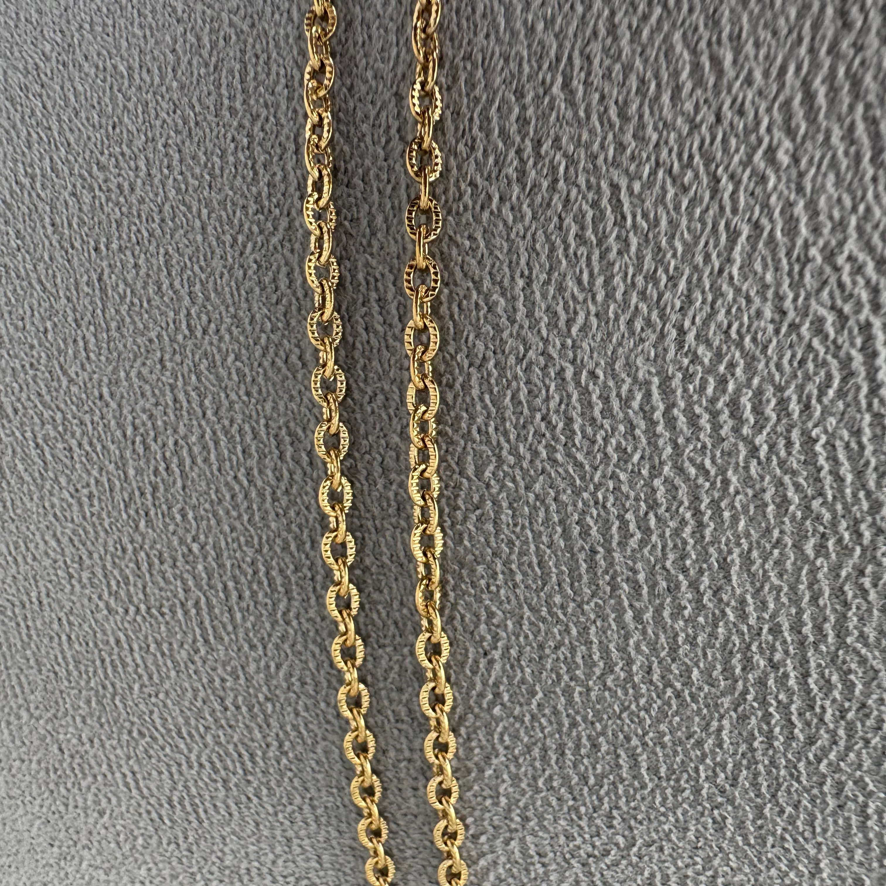 CADENA OVALO ORO LAMINADO 18K