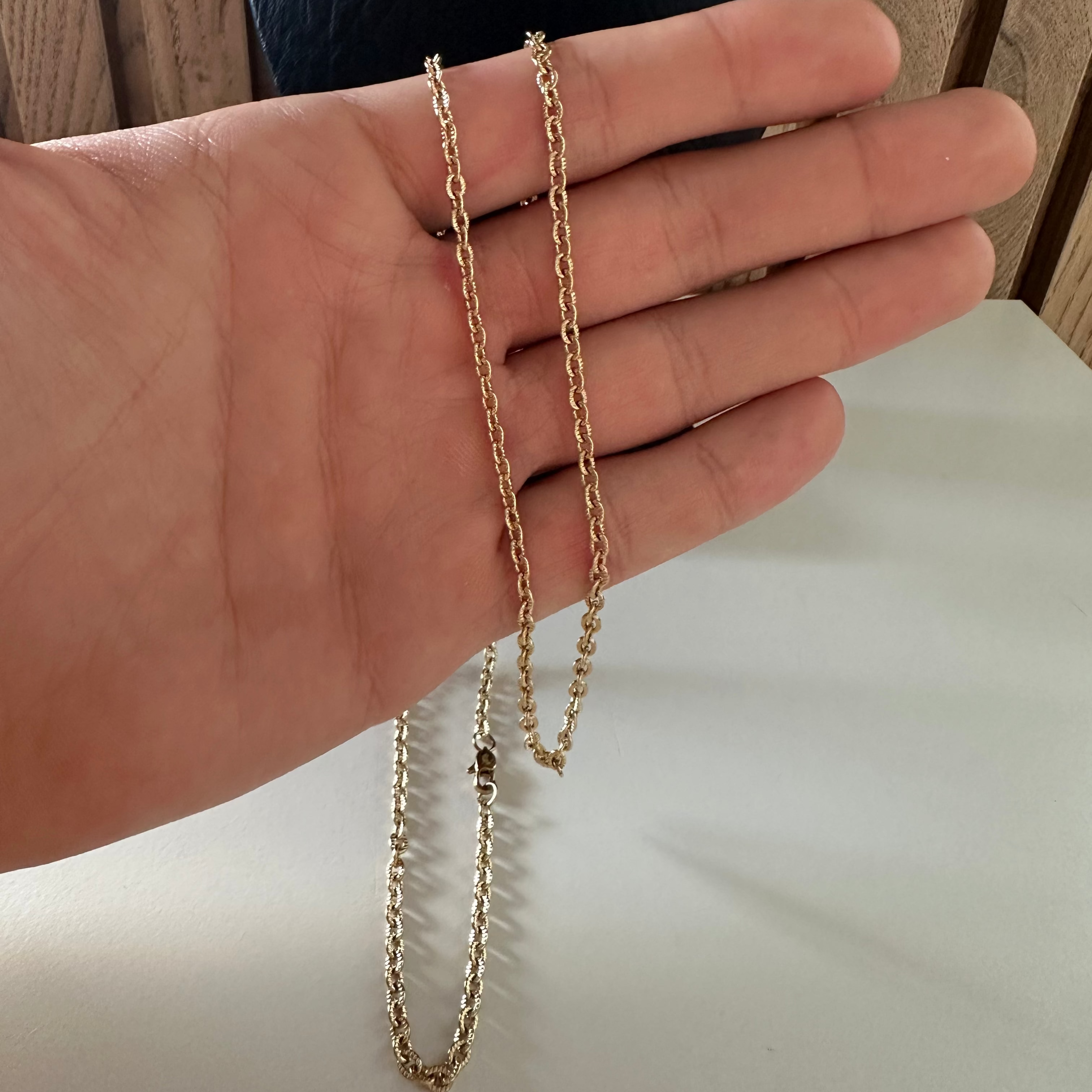 CADENA OVALO ORO LAMINADO 18K