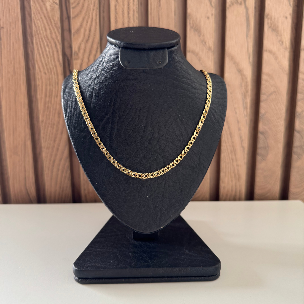 CADENA ENTRELAZADA ORO LAMINADO 18K