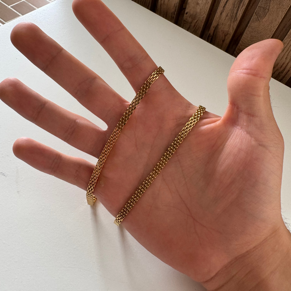 CADENA CHINESCA ORO LAMINADO 18K