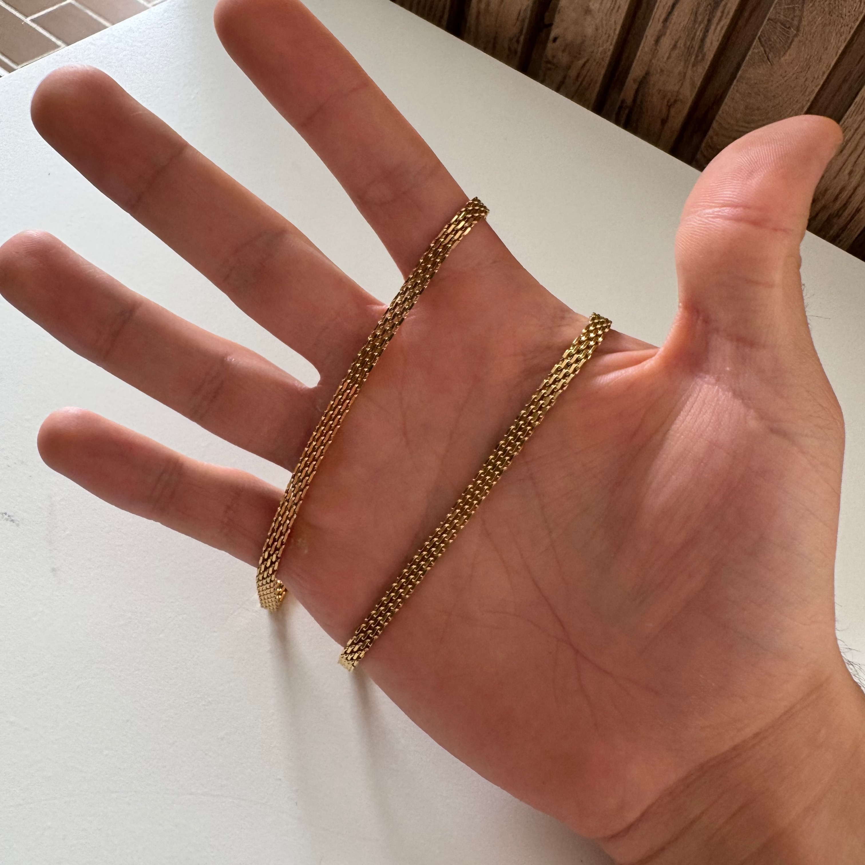 CADENA CHINESCA ORO LAMINADO 18K