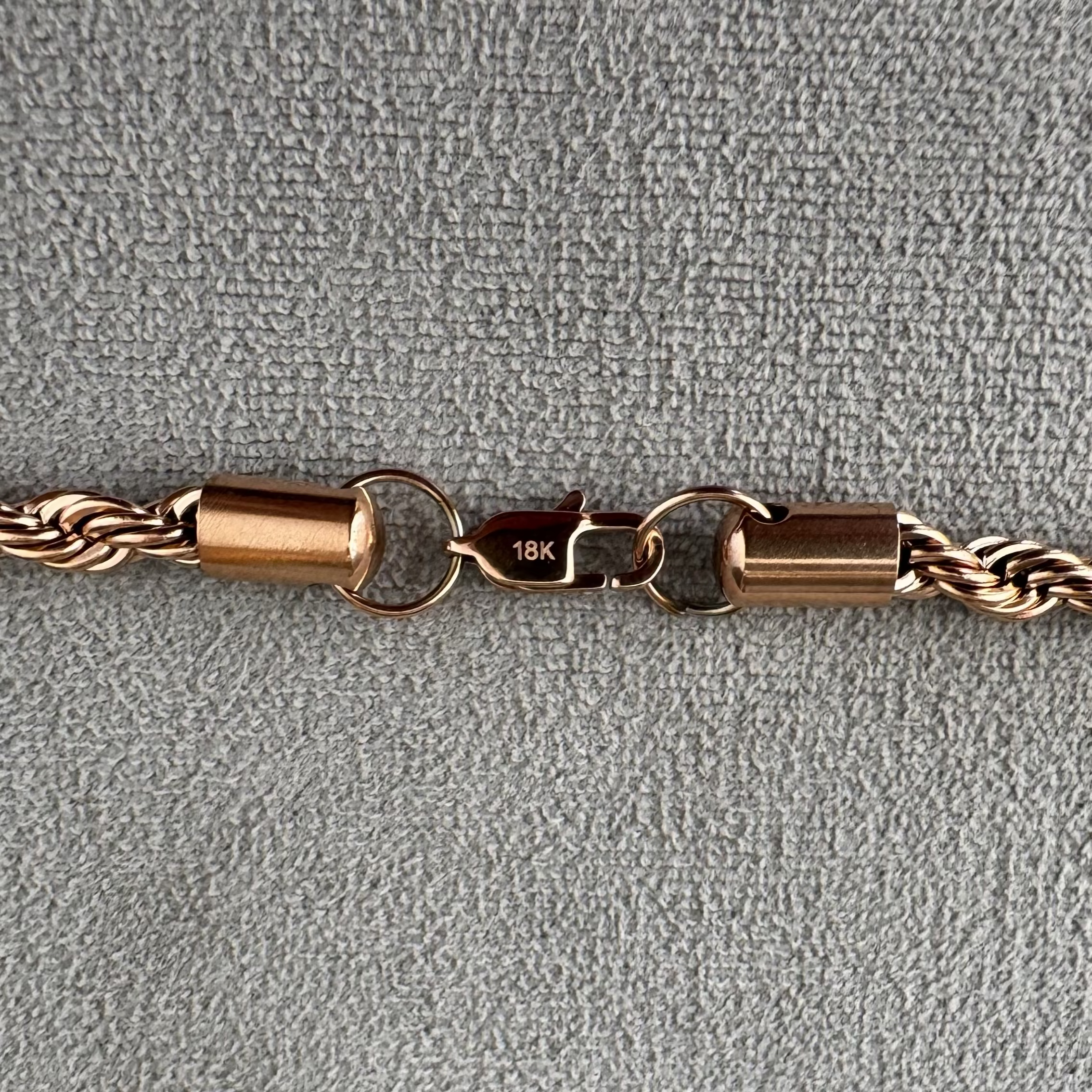 PULSERA TEJIDO LAZO ORO ROSA LAMINADO 18K