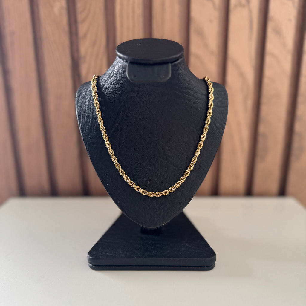 CADENA LAZO ORO LAMINADO 18K