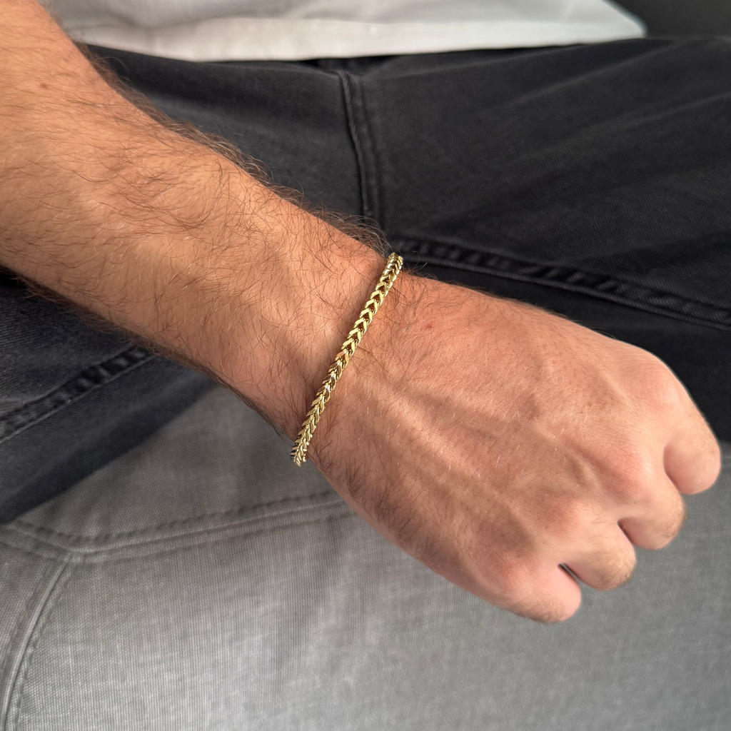 PULSERA FRANCO ORO LAMINADO 18K