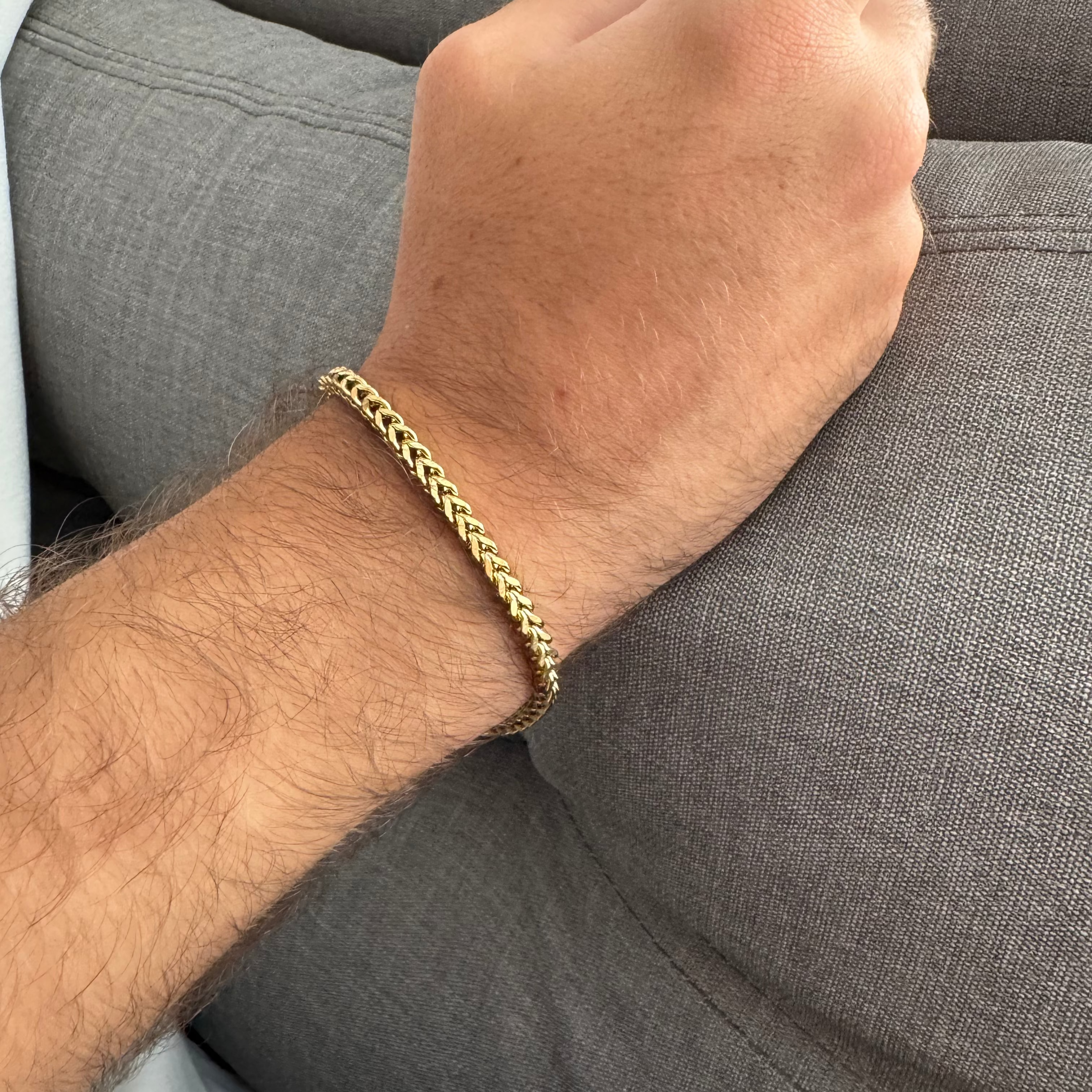 PULSERA FRANCO ORO LAMINADO 18K