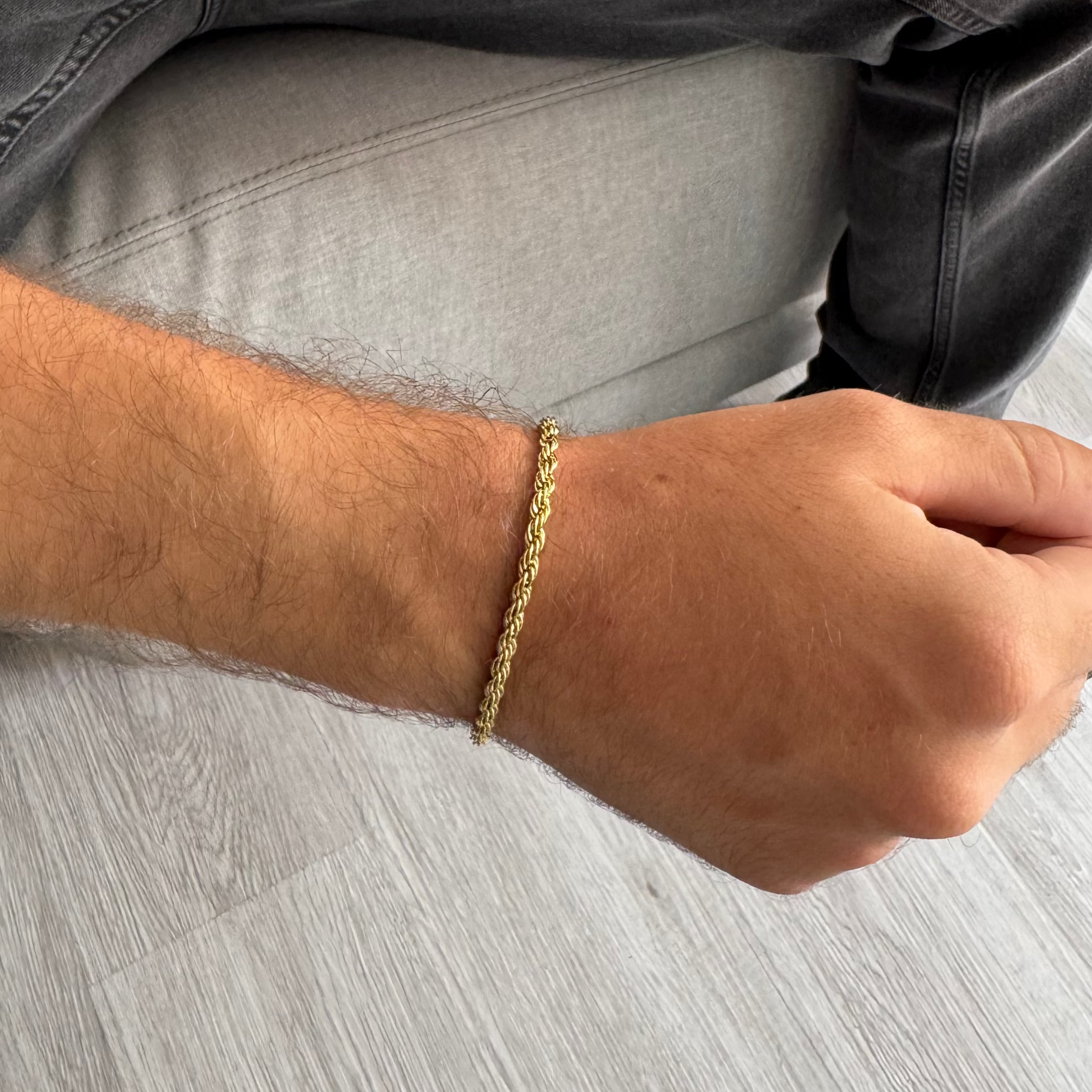 PULSERA LAZO EN ORO LAMINADO 18K