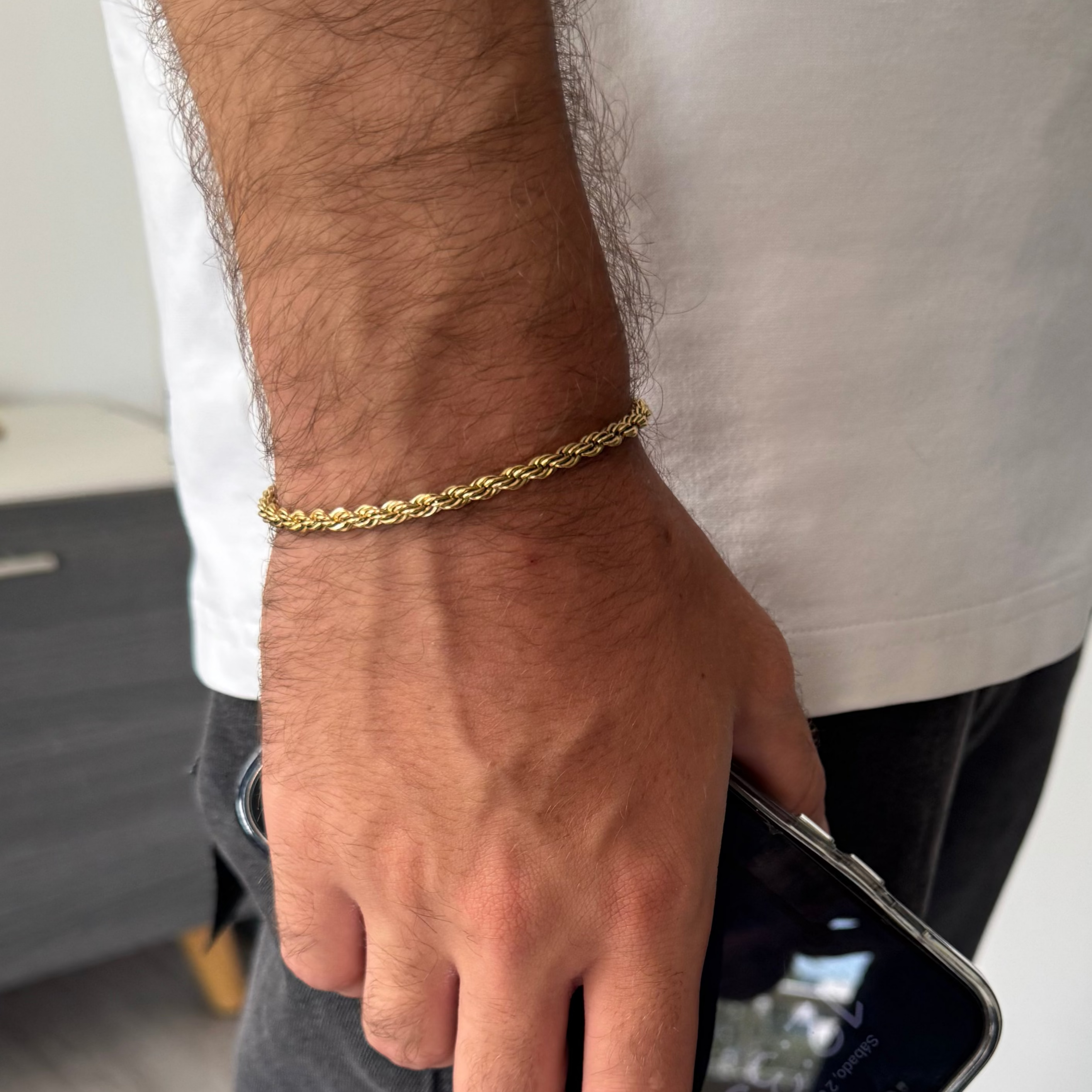 PULSERA LAZO EN ORO LAMINADO 18K