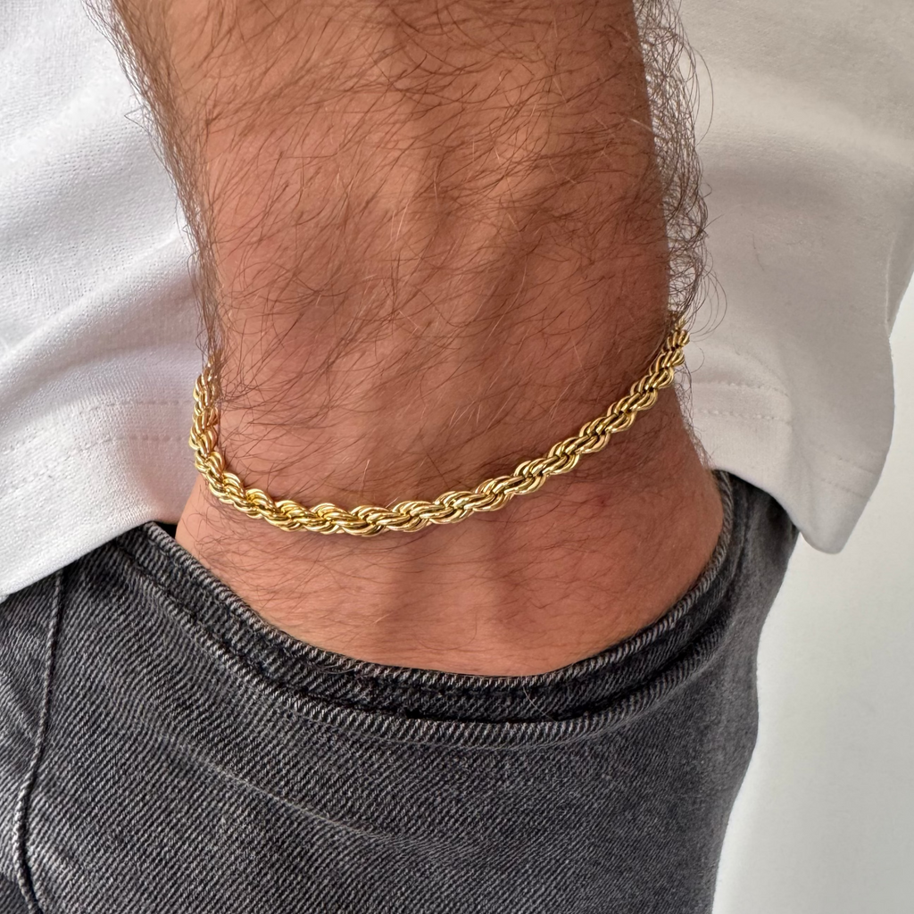 PULSERA LAZO EN ORO LAMINADO 18K