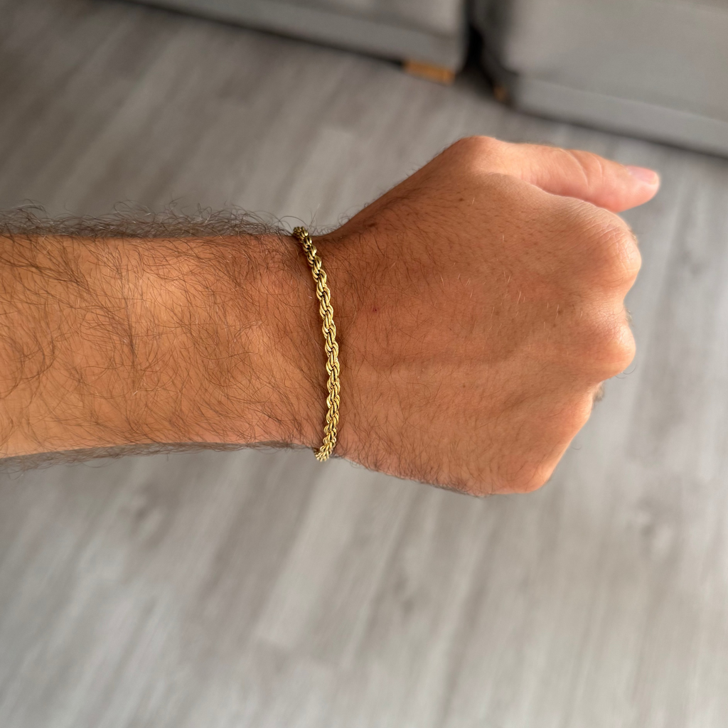 PULSERA LAZO EN ORO LAMINADO 18K