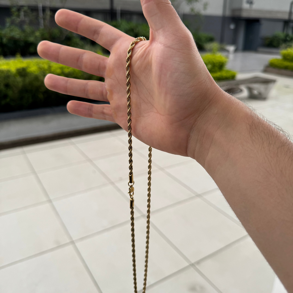 CADENA LAZO ORO LAMINADO 18K
