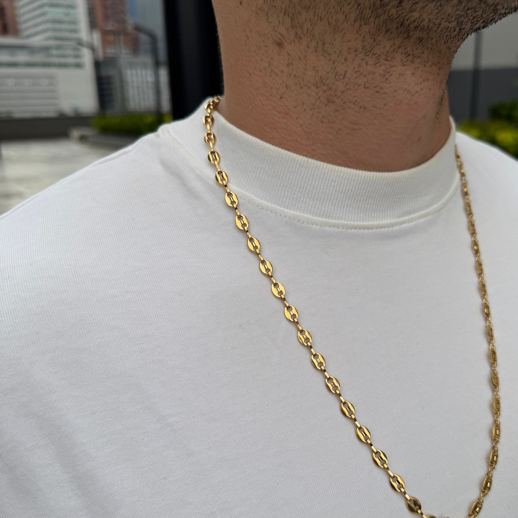 CADENA TEJIDO GUCCI ORO LAMINADO 18K