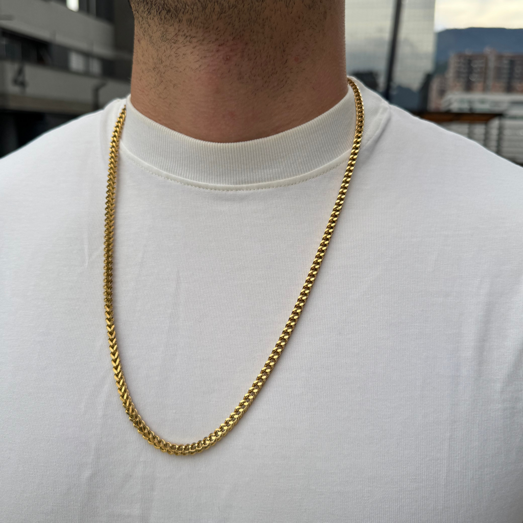 CADENA FRANCO ORO LAMINADO 18K