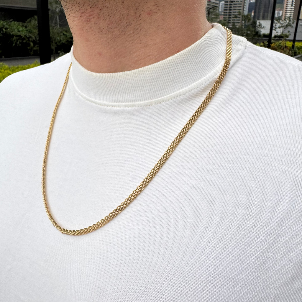 CADENA CHINESCA ORO LAMINADO 18K