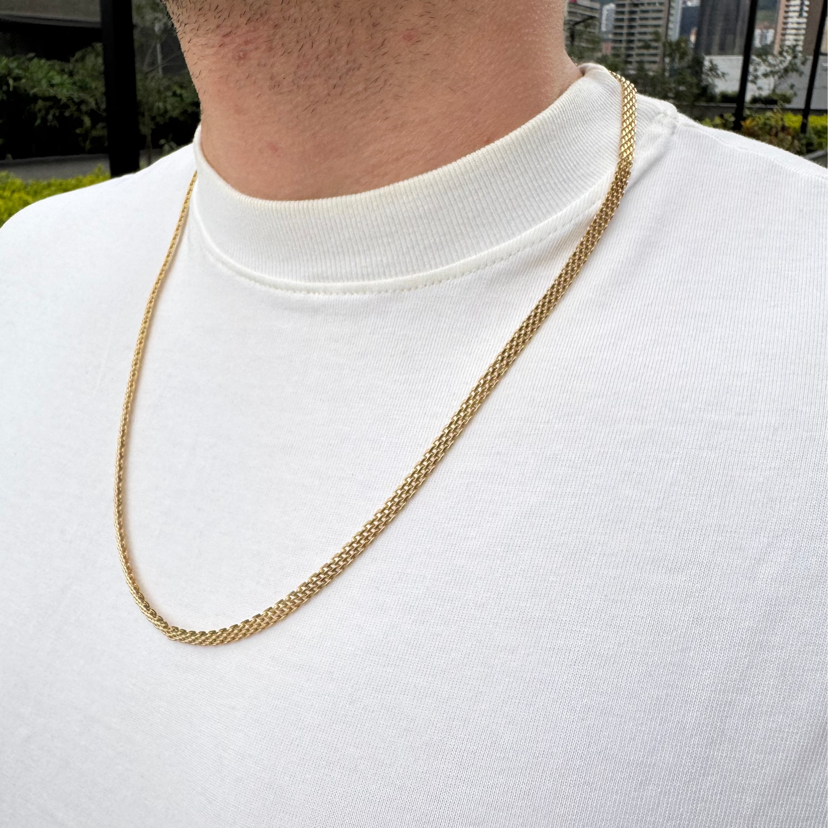 CADENA CHINESCA ORO LAMINADO 18K