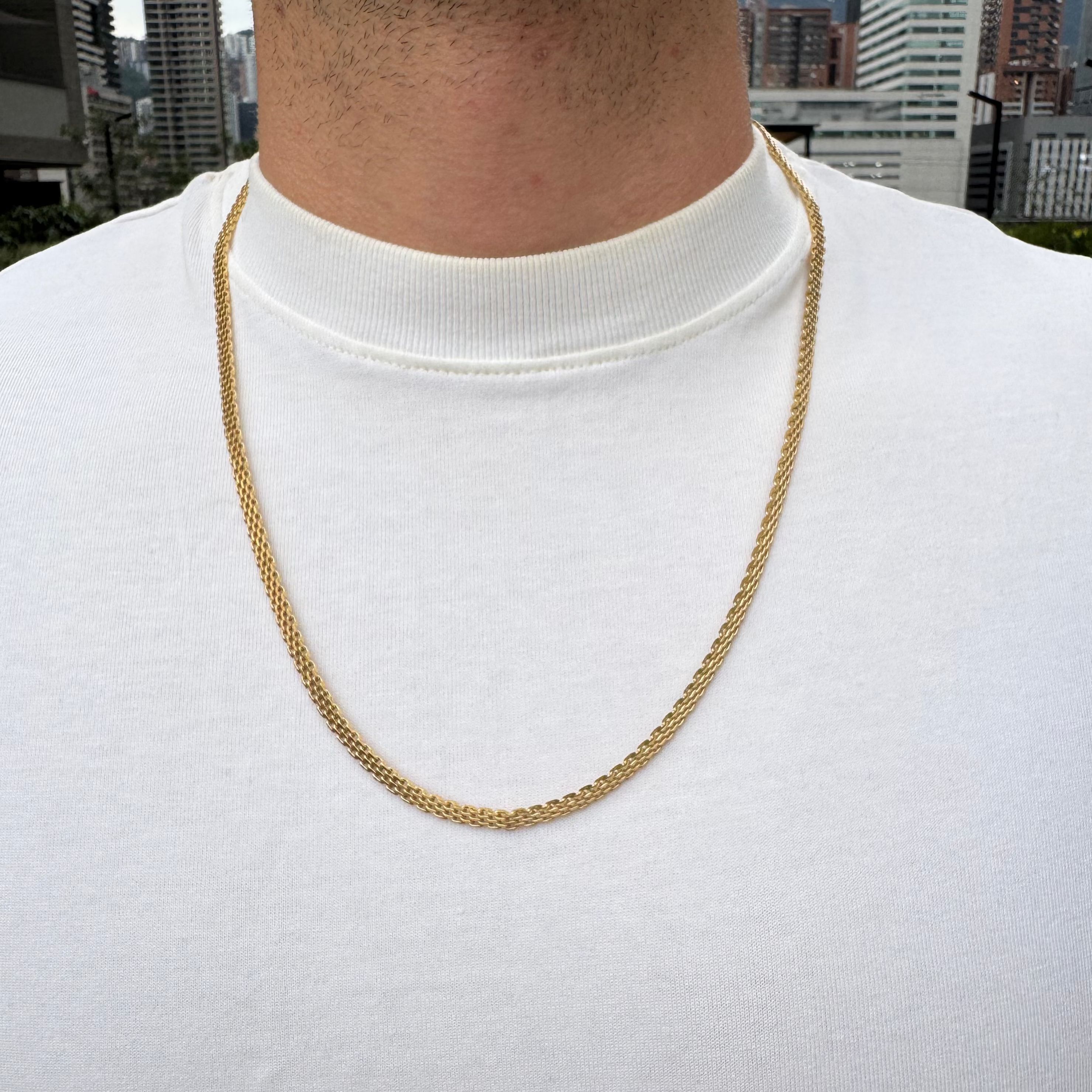 CADENA CHINESCA ORO LAMINADO 18K