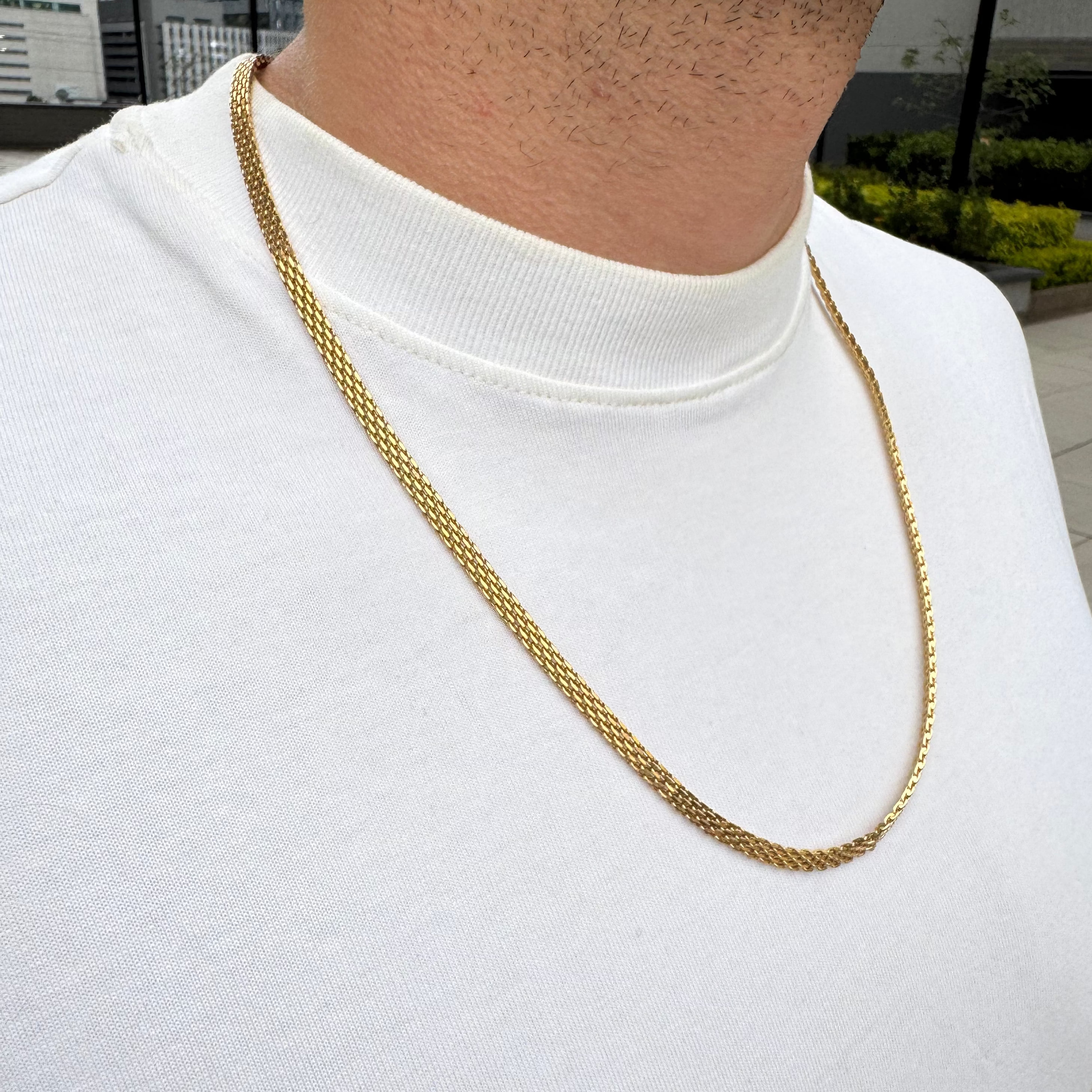 CADENA CHINESCA ORO LAMINADO 18K