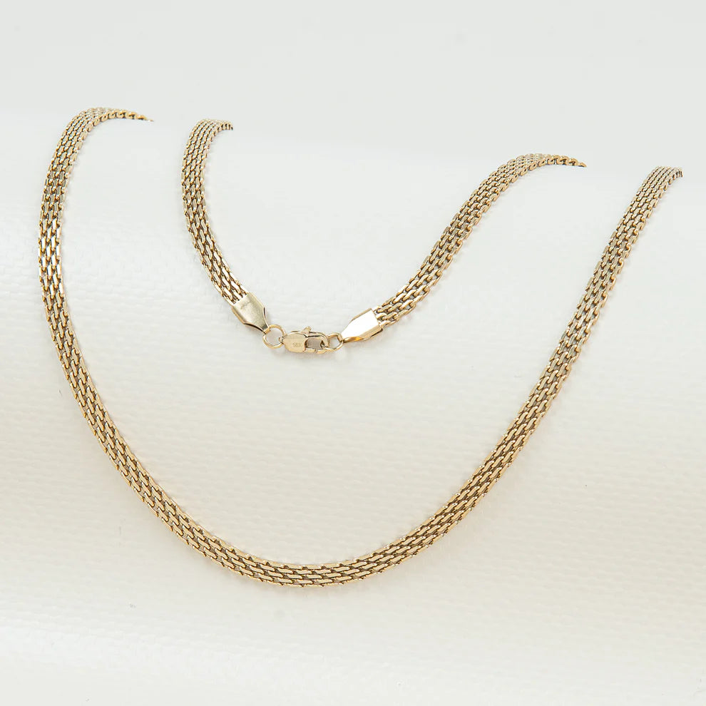 CADENA CHINESCA ORO LAMINADO 18K