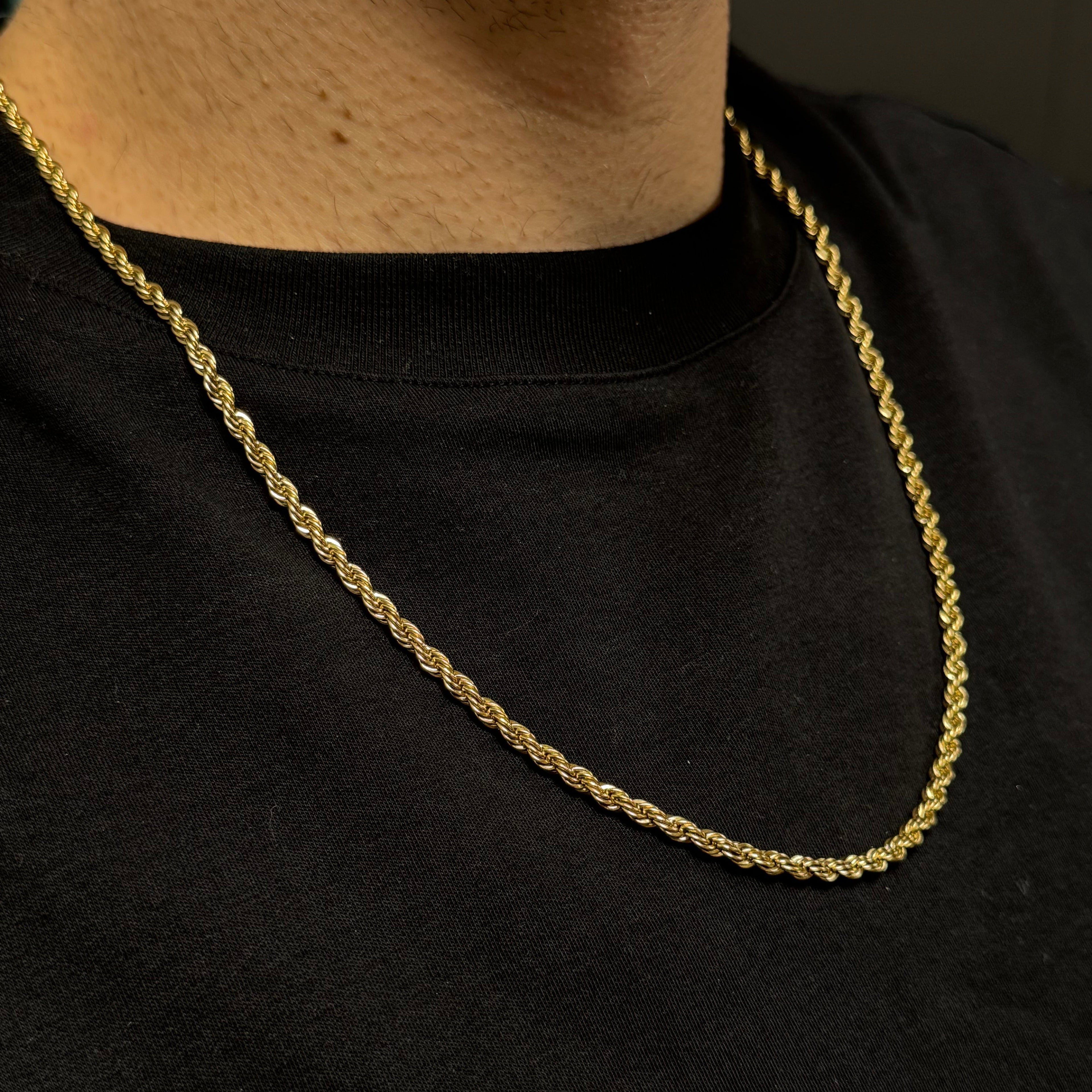 CADENA LAZO ORO LAMINADO 18K