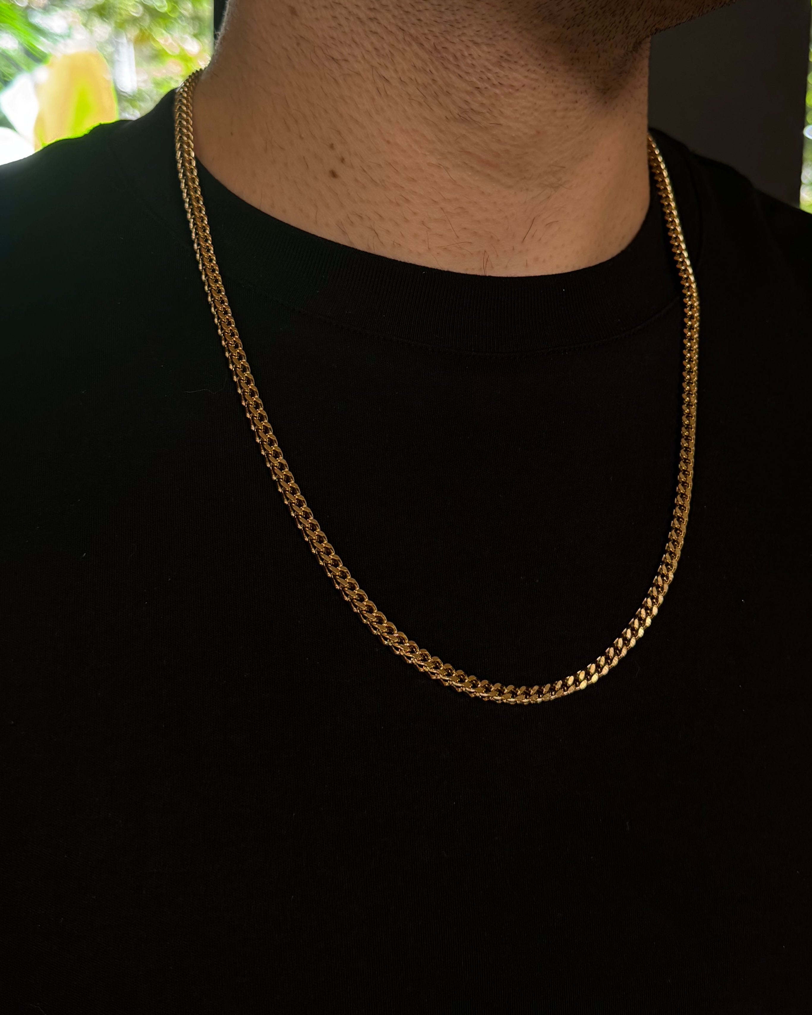 CADENA FRANCO ORO LAMINADO 18K