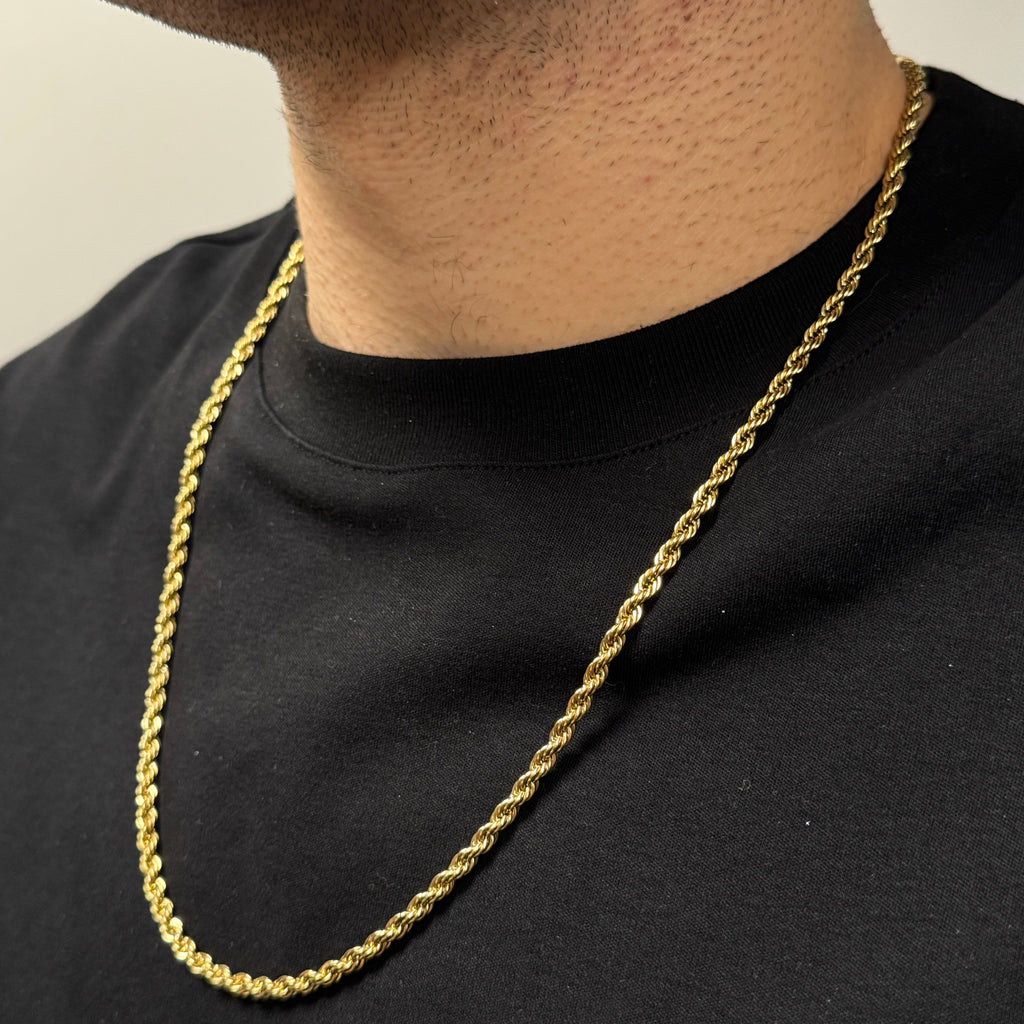 CADENA LAZO ORO LAMINADO 18K