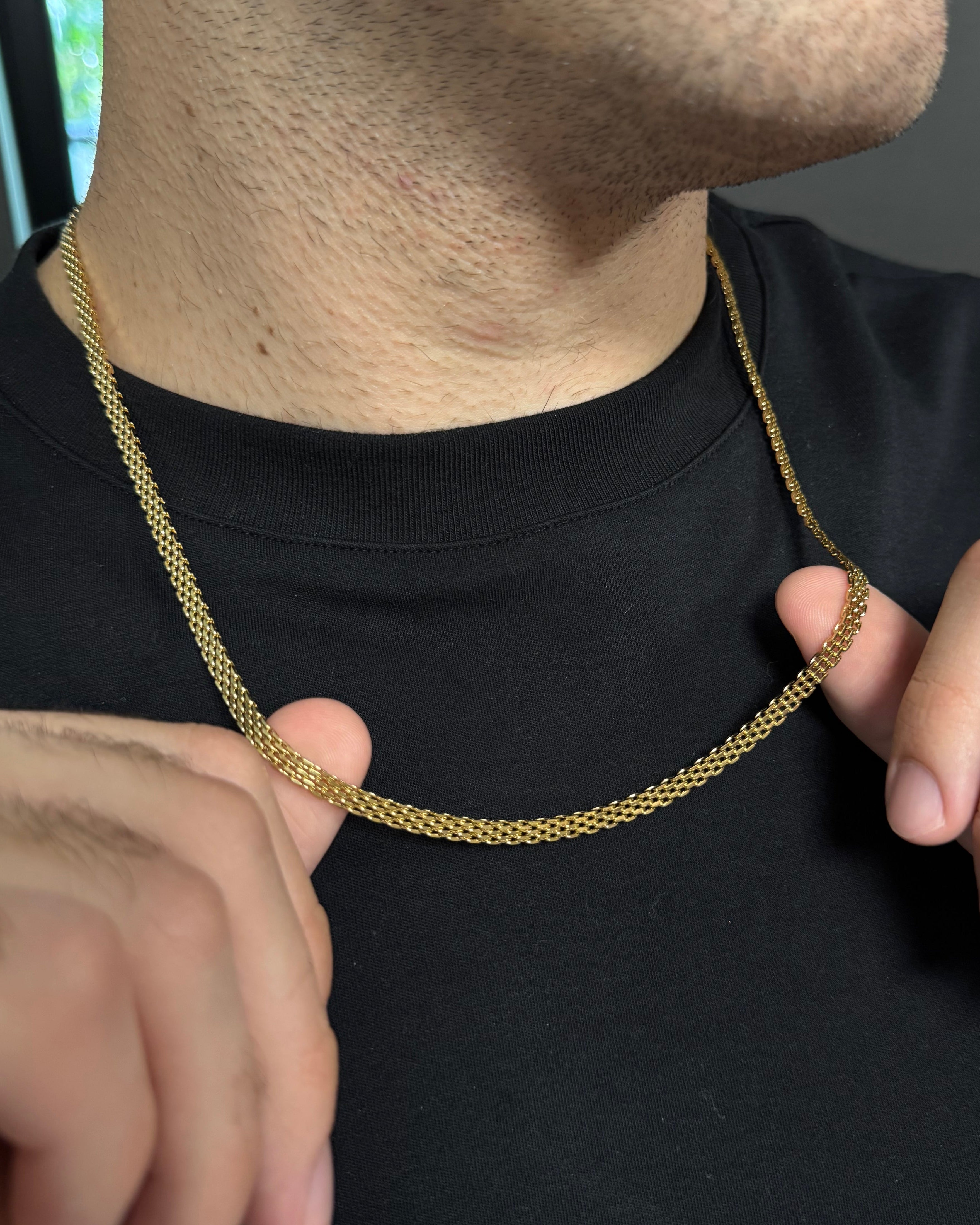 CADENA CHINESCA ORO LAMINADO 18K