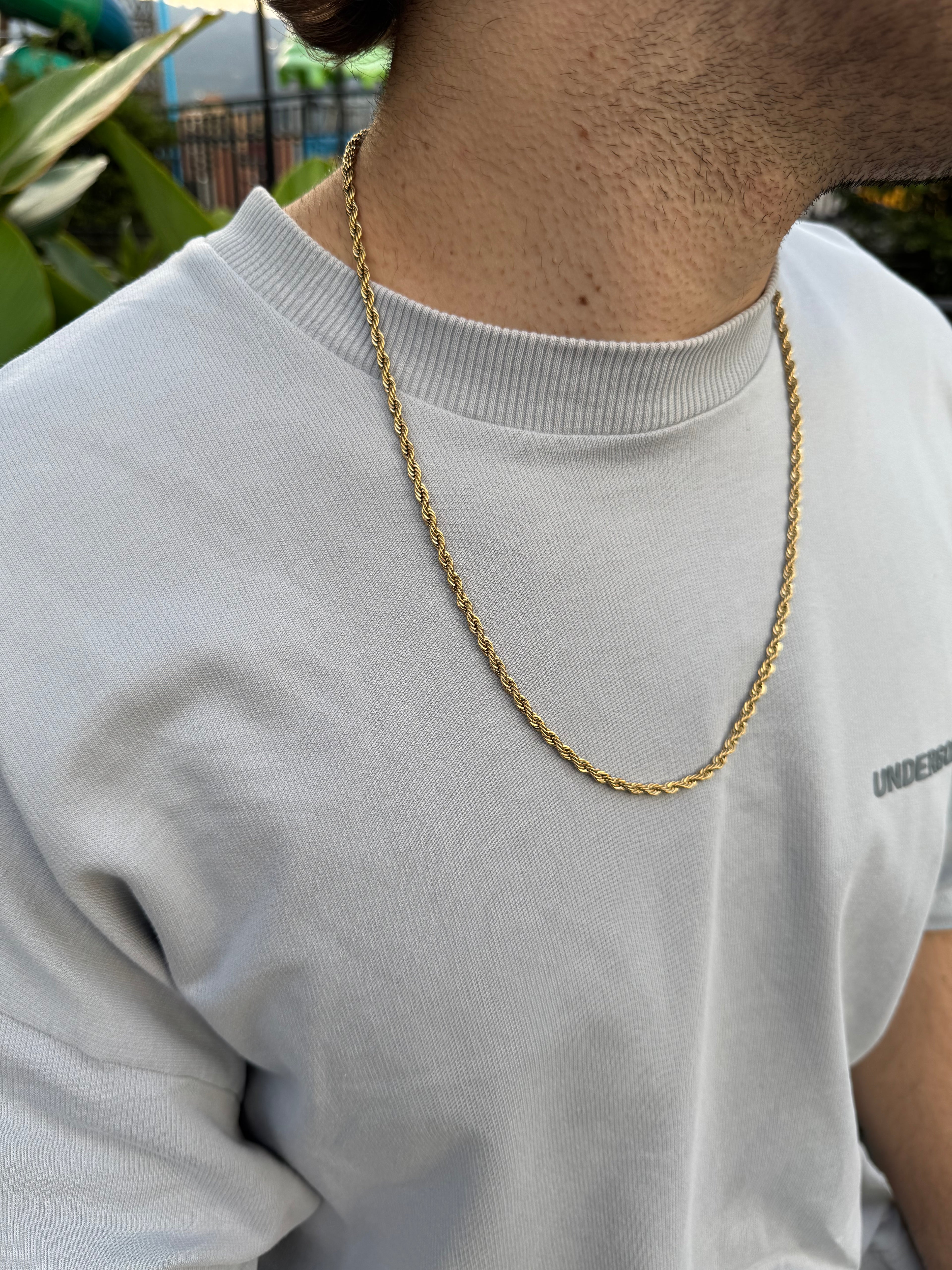 COMBO CADENA + PULSO LAZO ORO LAMINADO 18K