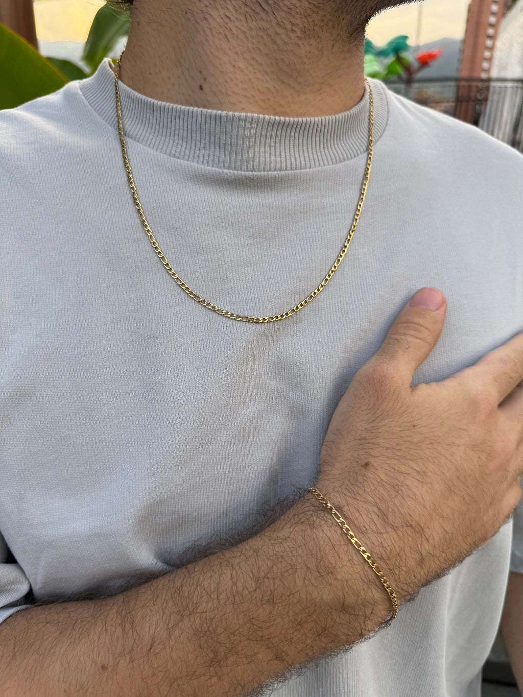 COMBO CADENA + PULSO CARTIER ORO LAMINADO 18K